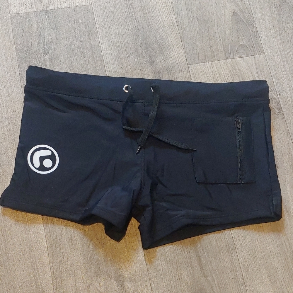 Black Men's Swim Trunks Shorts Size Medium